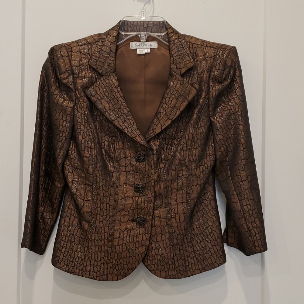 NWOT Kay Unger Skirt Suit Size 2